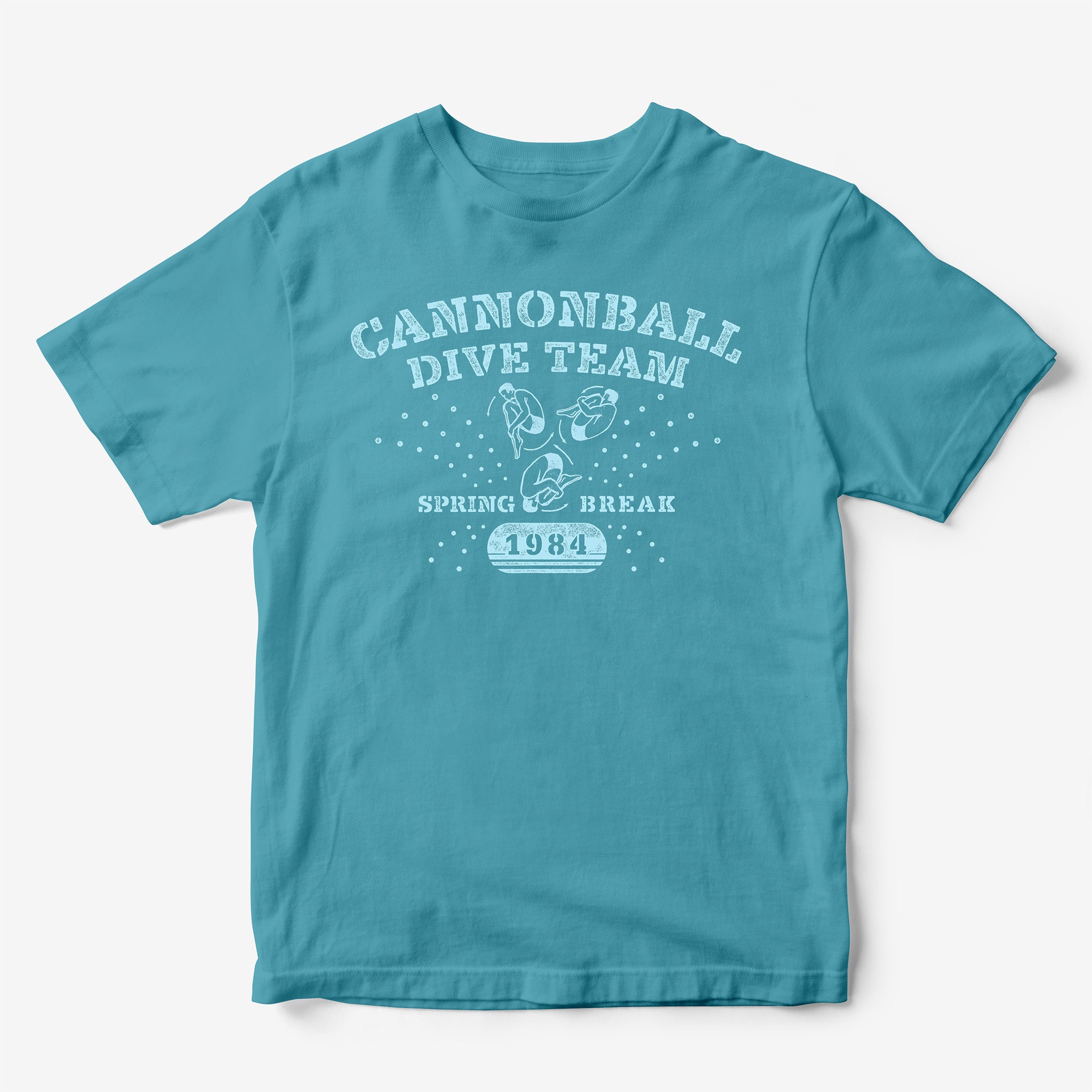 Cannonball Dive Team Spring Break 1984 Retro T-Shirt