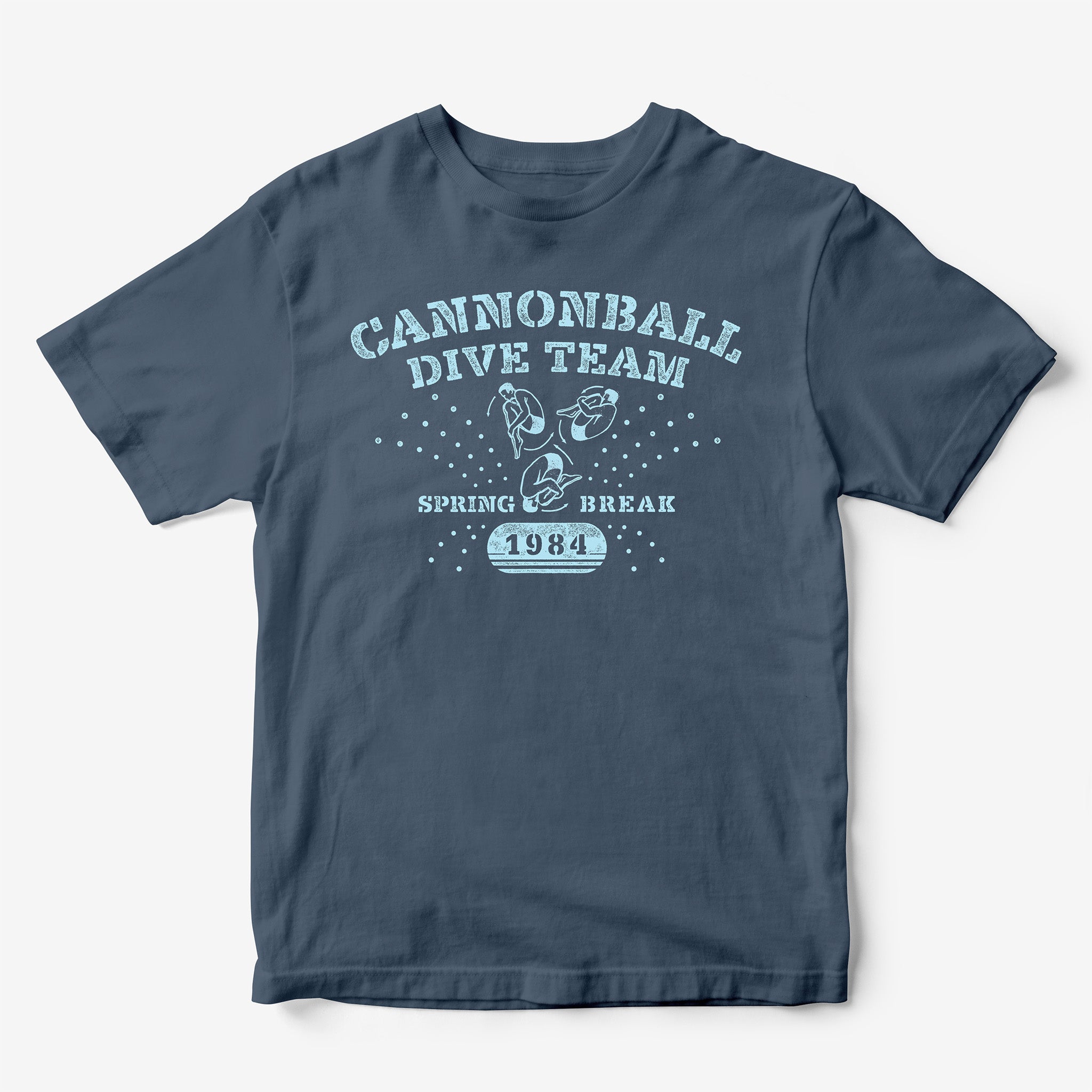 Cannonball Dive Team Spring Break 1984 Retro T-Shirt