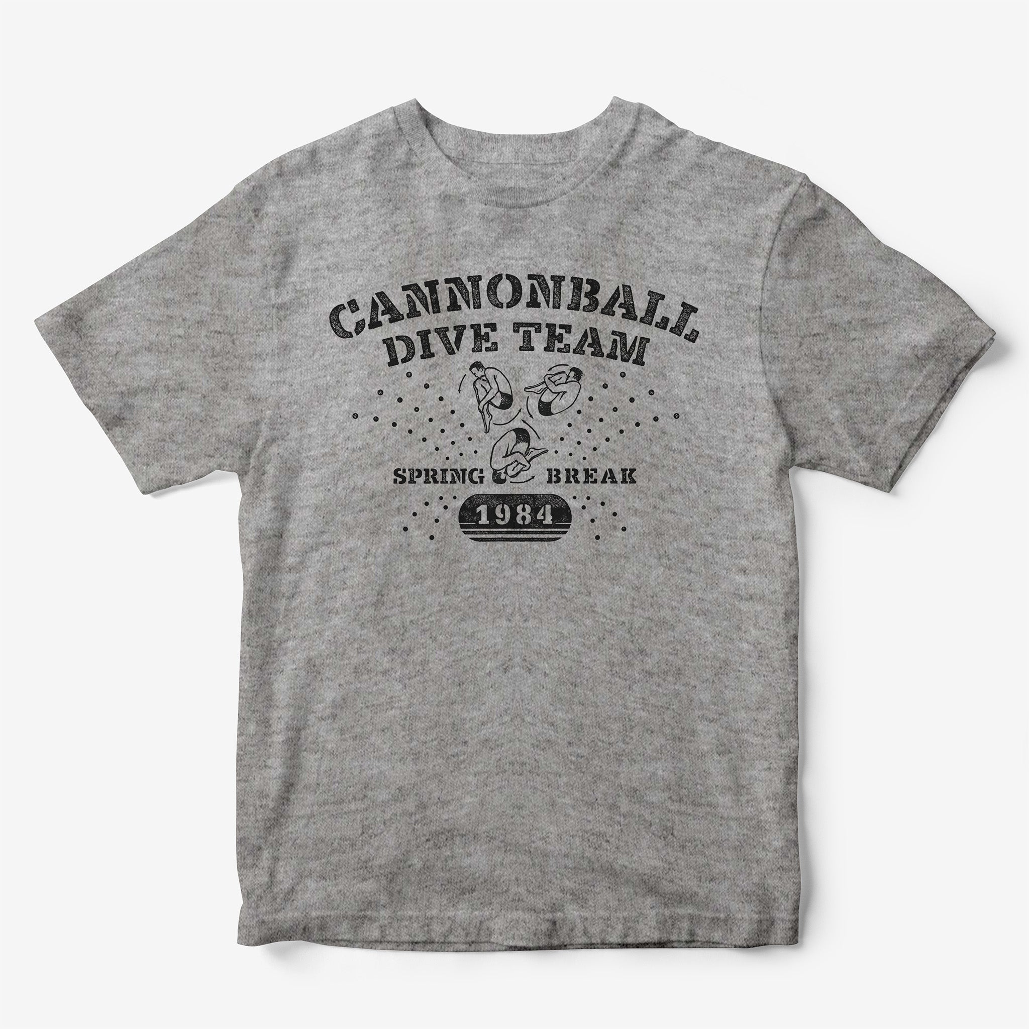 Cannonball Dive Team Spring Break 1984 Retro T-Shirt